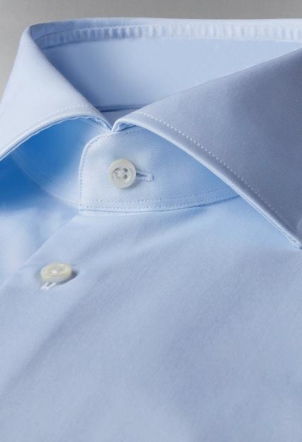 Stenströms Fitted Body Superior Twill Lyseblå
